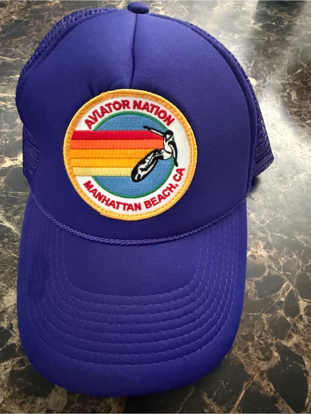 Aviator Nation Purple Mesh Trucker Hat